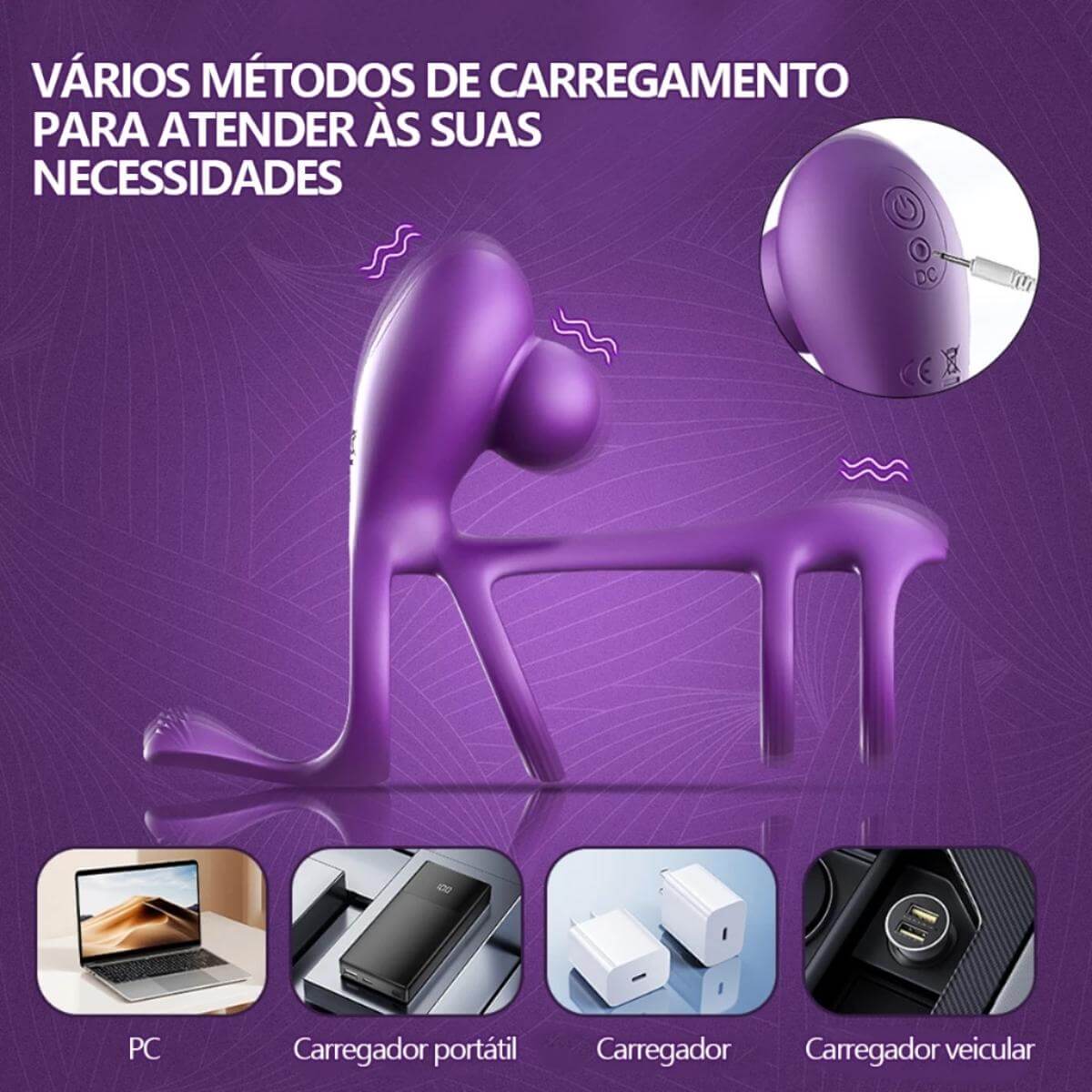 Anel Peniano Vibratório Duplo Ref.11067