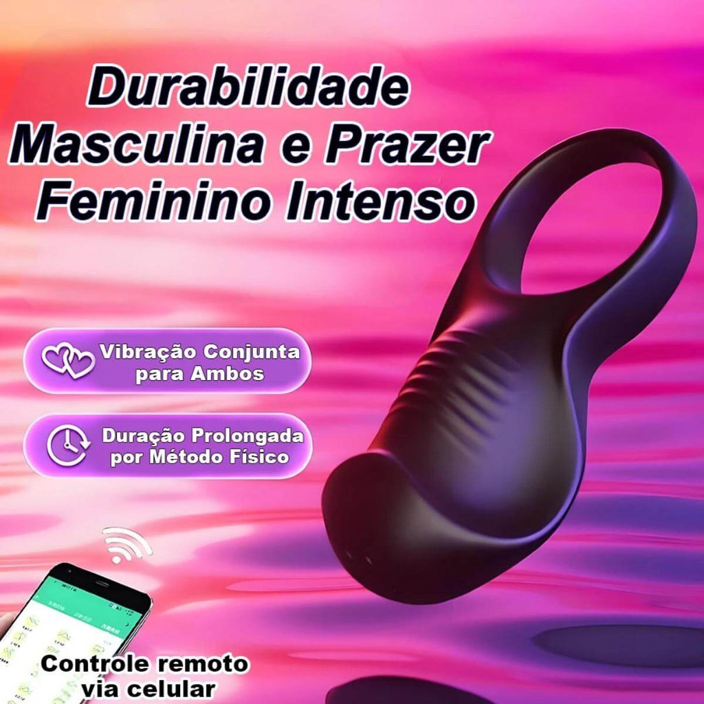 Anel Vibratório 9 Modos de Vibração - Contralado via APP Ref.11061