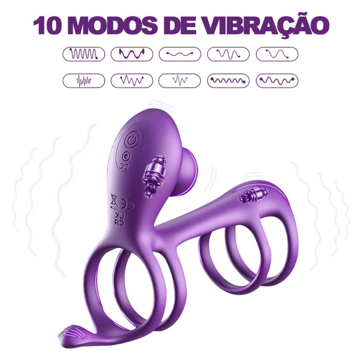 Anel Peniano Vibratório Duplo Ref.11067