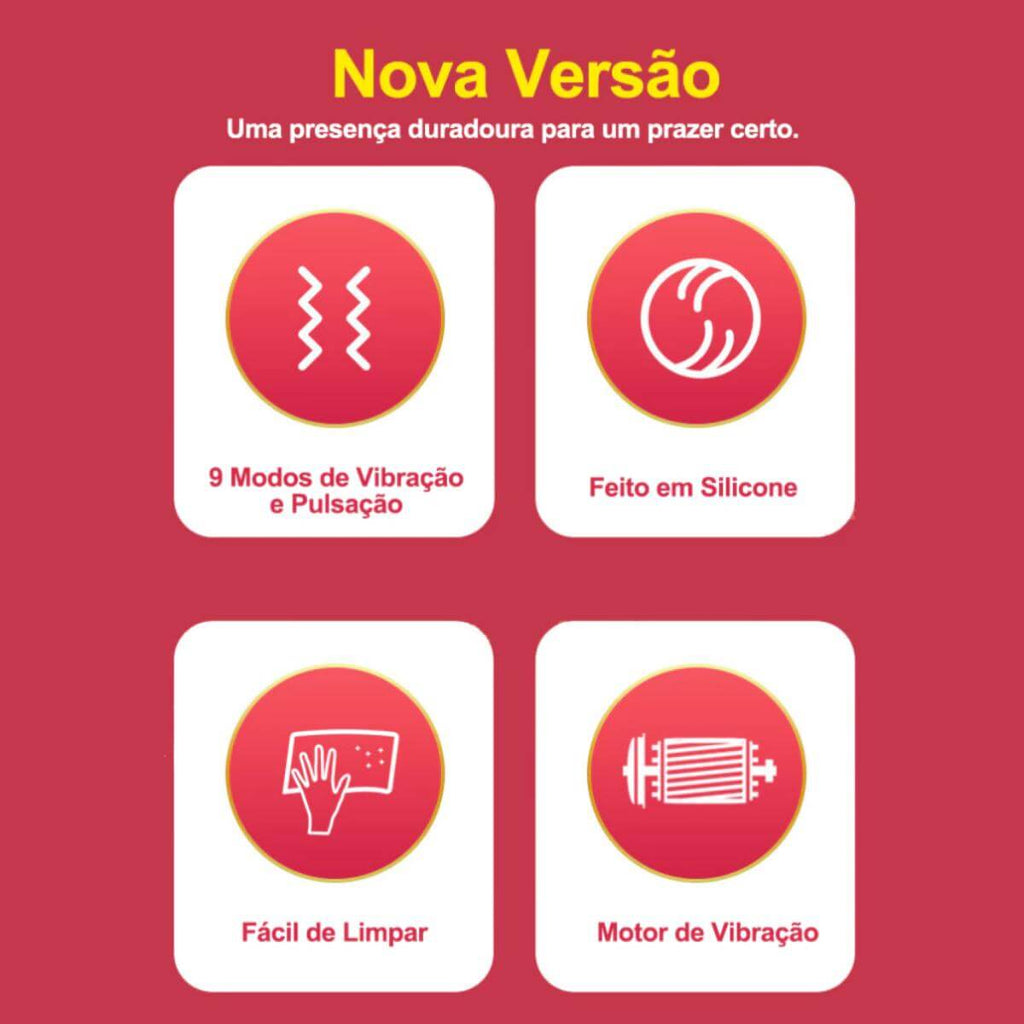 Anel Vibratório 9 Modos de Vibração - Contralado via APP Ref.11061