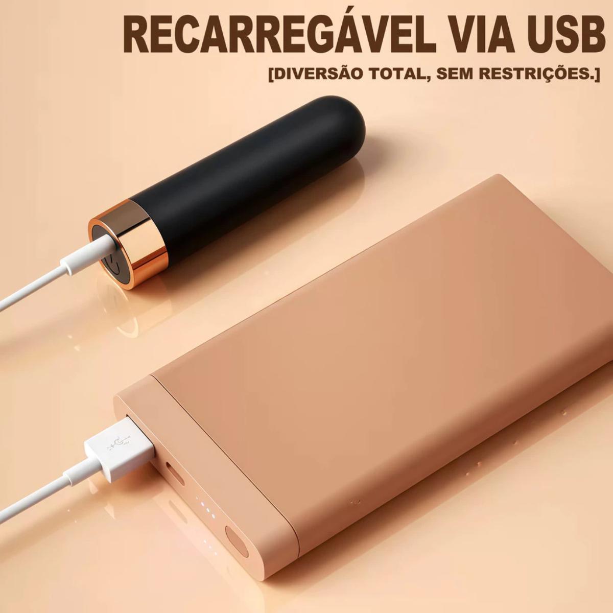 Bullet Vibratório Recarregável Ref.11054