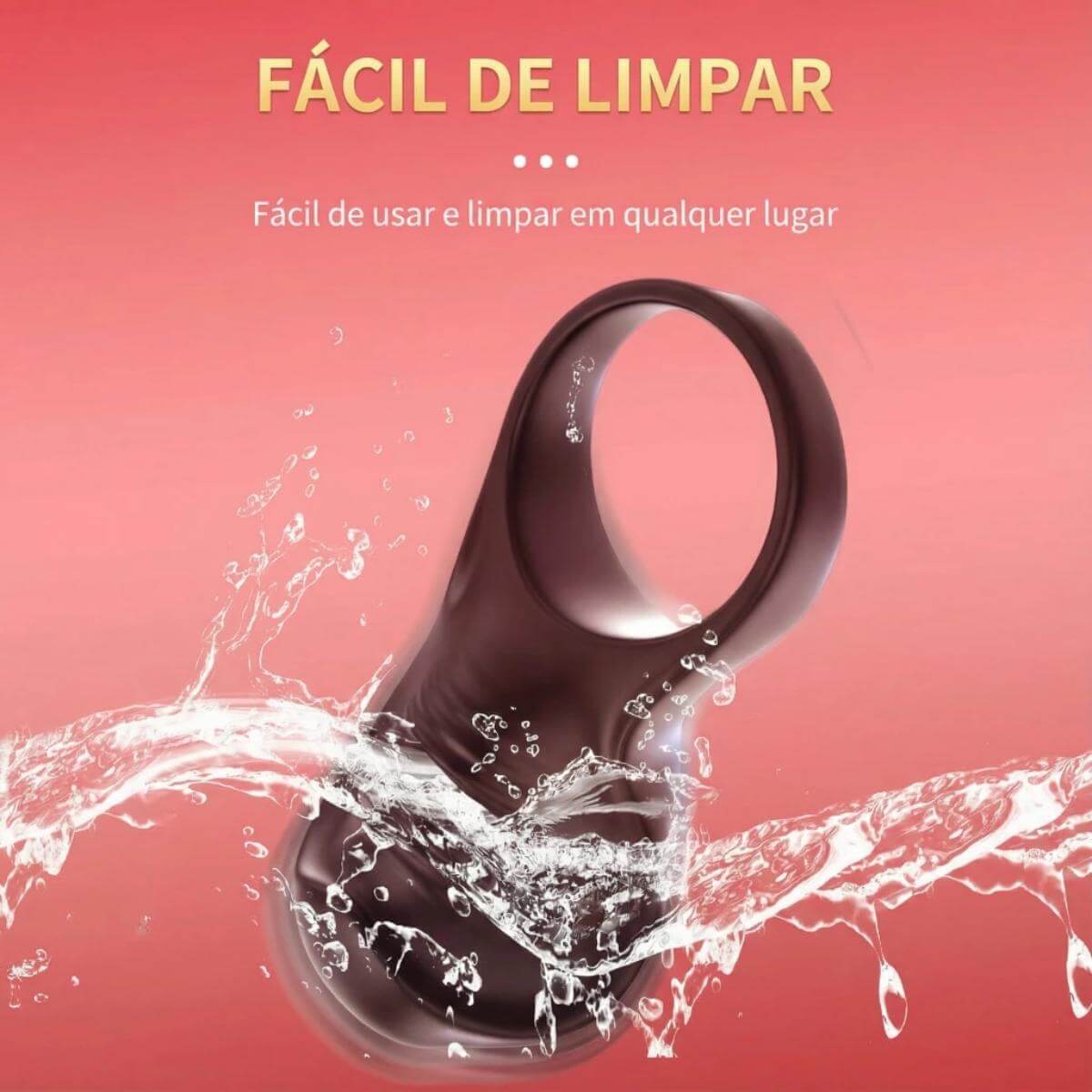 Anel Vibratório 9 Modos de Vibração - Contralado via APP Ref.11061