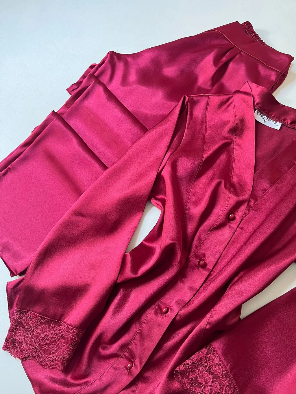 Conjunto Cetim de Renda 6 Peças