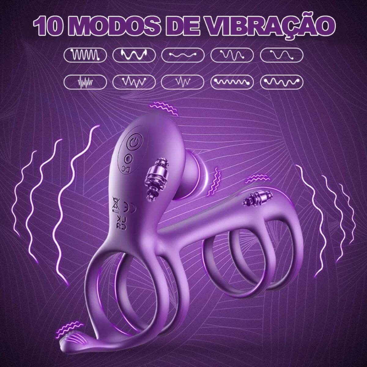 Anel Peniano Vibratório Duplo Ref.11067