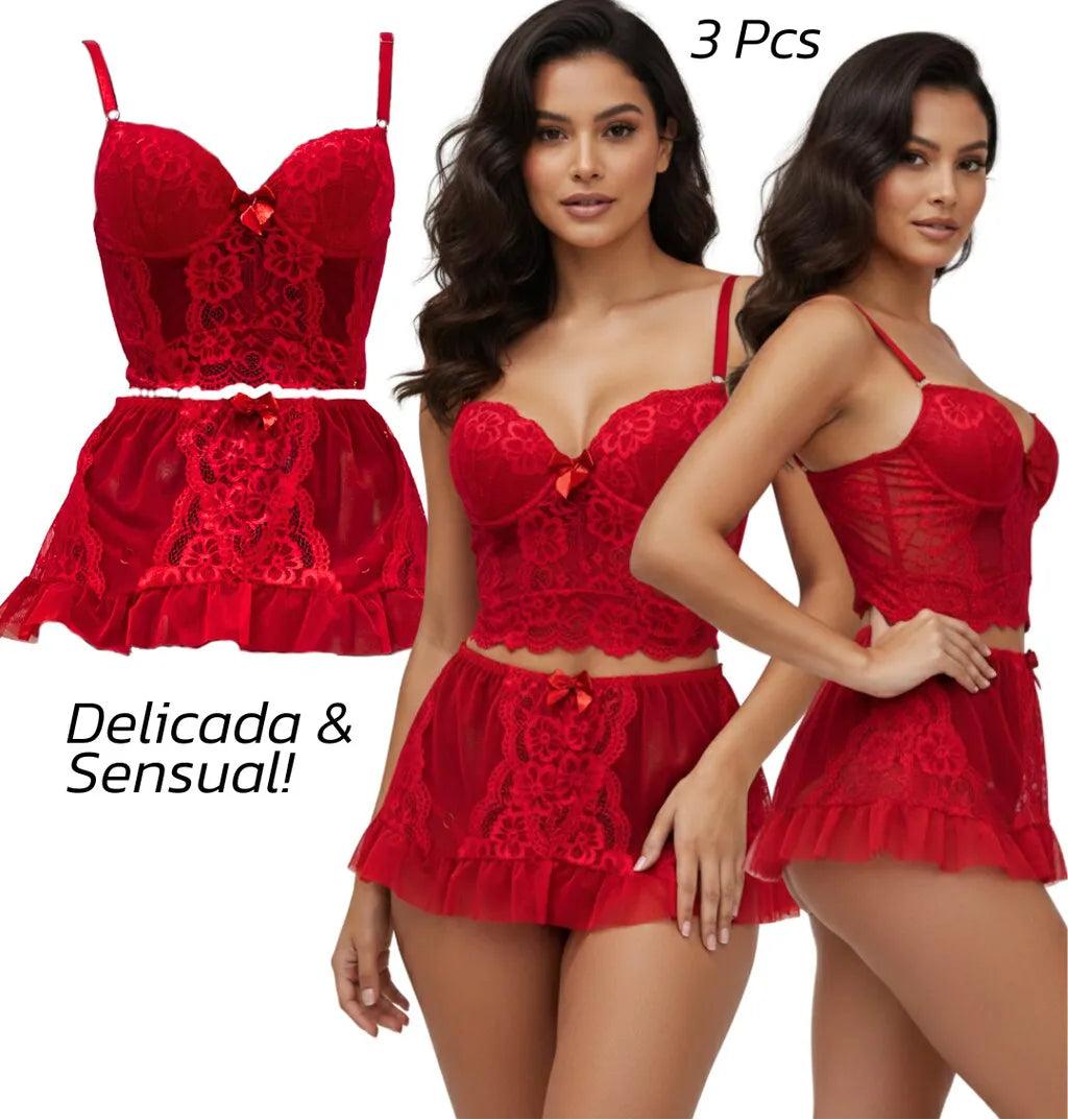 Conjunto Lingerie Amanda