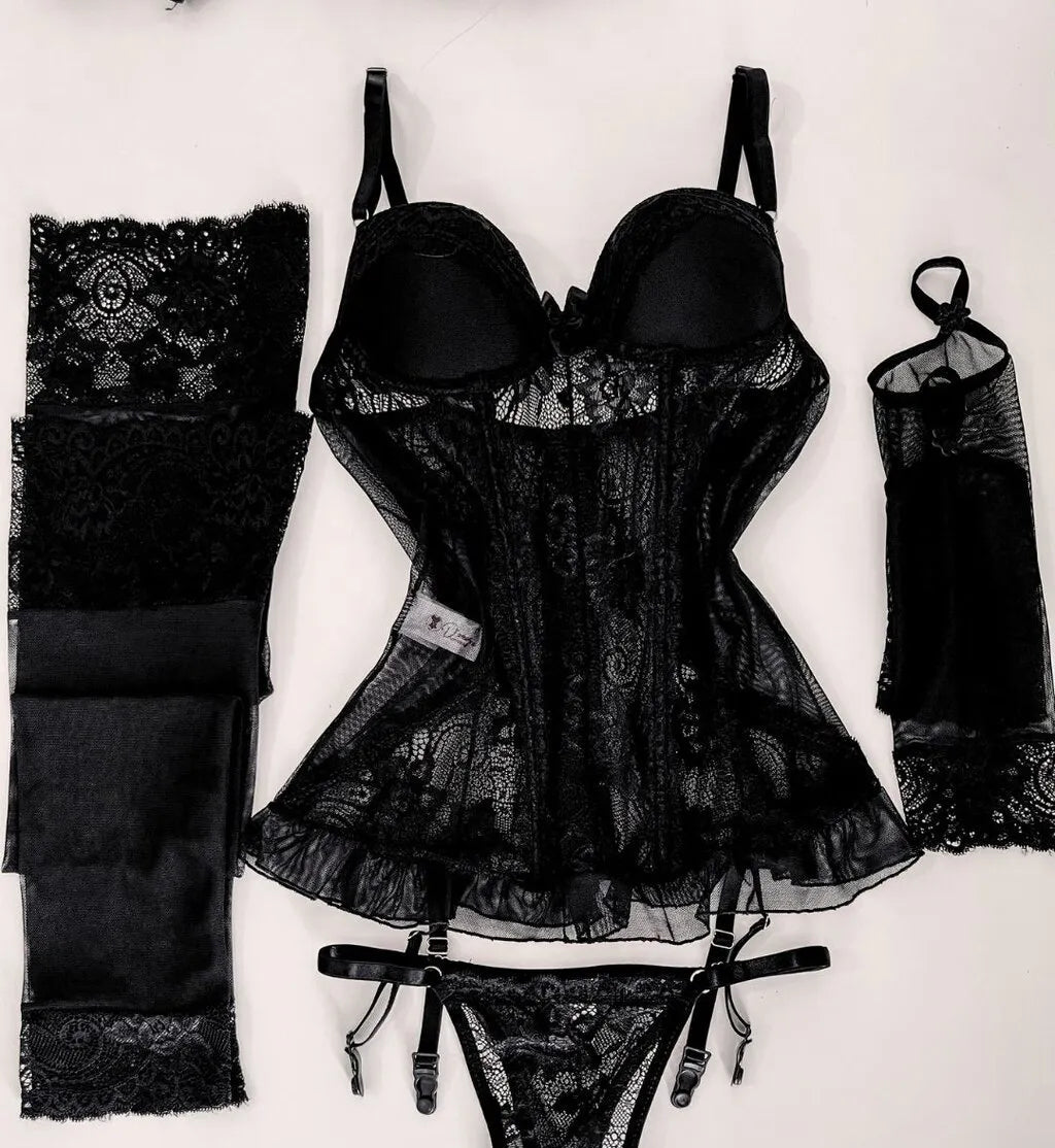 Lingerie Completa Espartilho